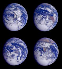 Global images of Earth from the Galileo spacecraft