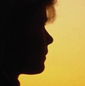 woman’s face in silhouette 