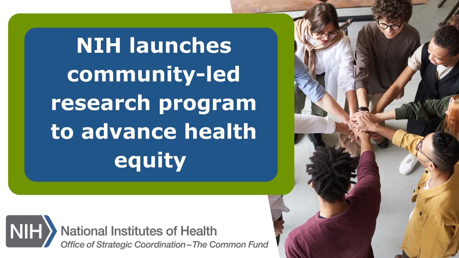 NIMH » NIH Launches Neighborhood-Led Analysis Program to Advance Well being Fairness