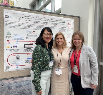 Drs. Maryland Pao, Lisa Horowitz, and Elizabeth Ballard presenting ASQ research