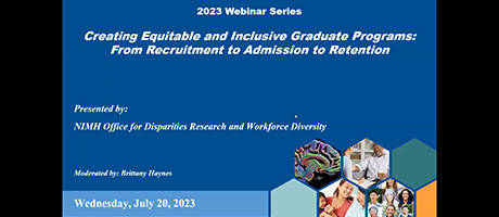 Video cover of Creating Equitable and Inclusive Graduate Programs: From Recruitment to Admission to Retention