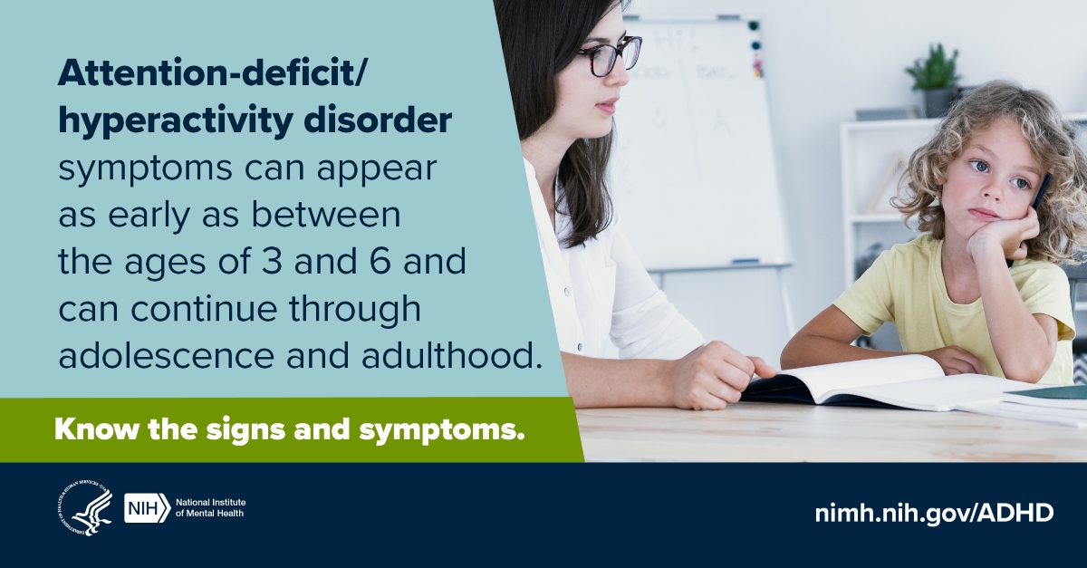 NIMH » Attention-Deficit/Hyperactivity Disorder in Children and Teens: What  You Need to Know
