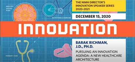 screenshot from NIMH video The NIMH Director’s Innovation Speaker Series: Pursuing an Innovation Agenda: A New Healthcare Architecture