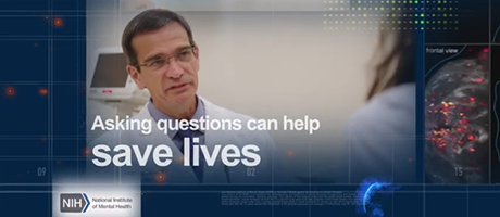 video screenshot from Discover NIMH: Suicide Prevention: Asking Helps Save Lives