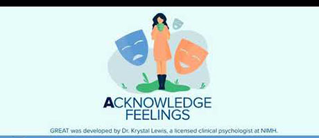 screenshot from NIMH video GREAT: Helpful Practices to Manage Stress and Anxiety