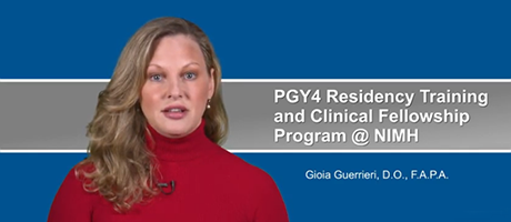 video screenshot from PGY4 Residency Training and Clinical Fellowship Program & NIMH presentation