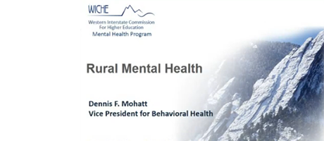 screenshot from NIMH vide "Mental Health and Rural America -- Challenges and Opportunities"