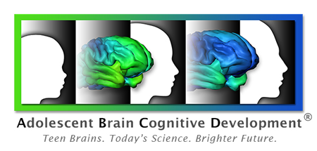 ABCD logo. Adolescent Brain Cognitive Development: Teen Brains. Today’s Science. Brighter Future.