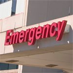 Hospital emergency department entrance