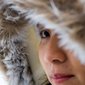 Girl in fur hood