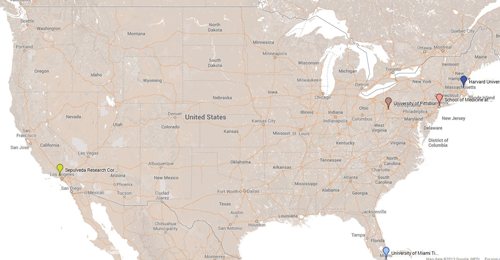 Map of neurobiobanks