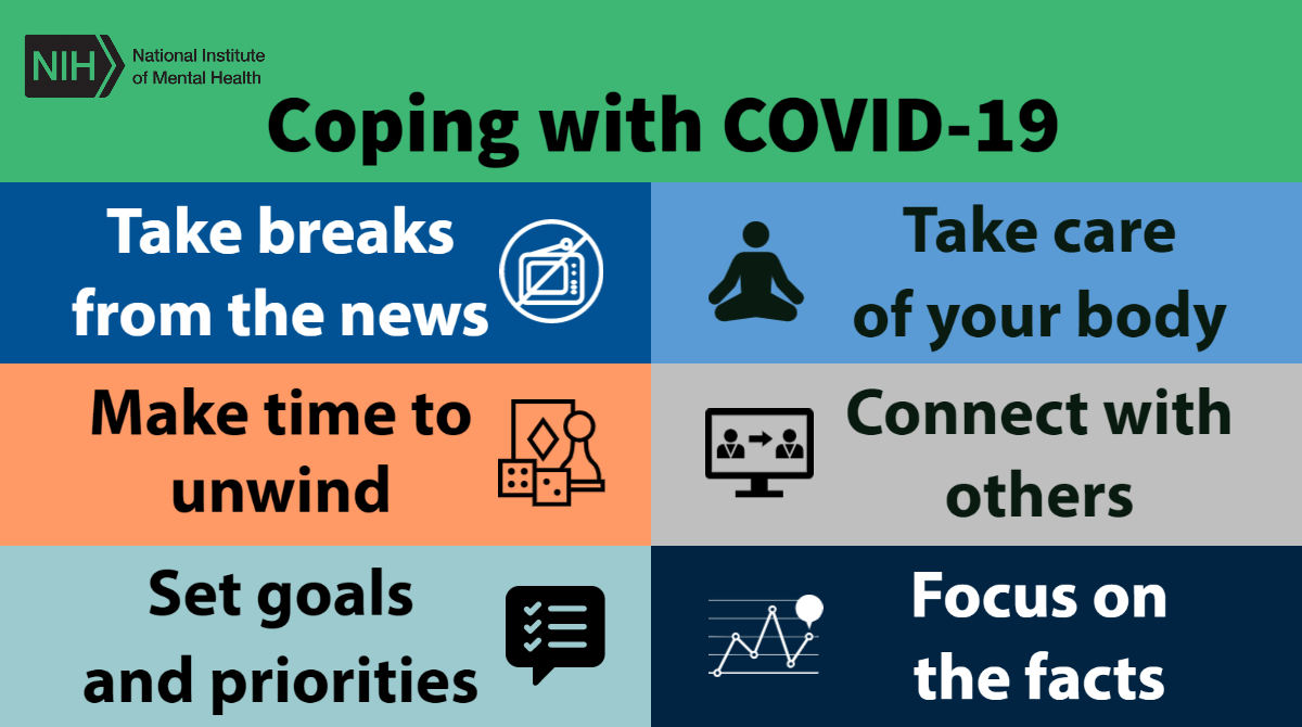 Image of tips for coping with COVID19