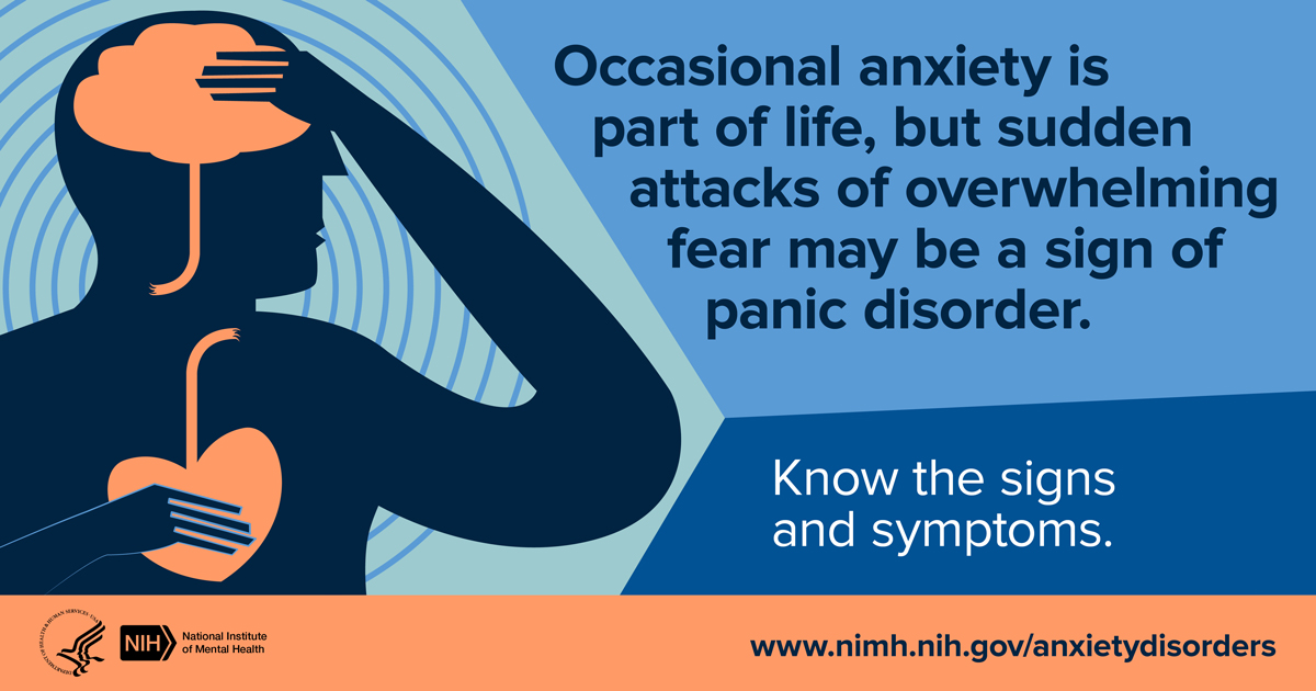 Occasional anxiety is part of life, but sudden attacks of overwhelming fear may be a sign of panic disorder.