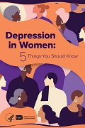 Depression in women brochure cover image