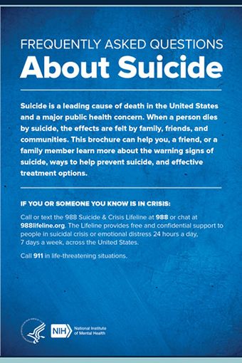 FAQ about suicide - Cover