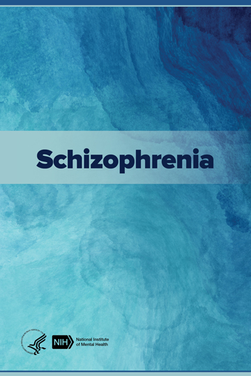 Blue cover image for Schizophrenia booklet.