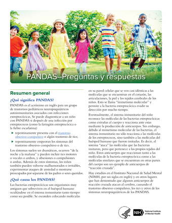 Cover for PANDAS Preguntas y respuestas