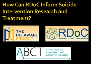 screenshot from NIMH webinar How Can RDoC Inform Suicide Intervention Research and Treatment?