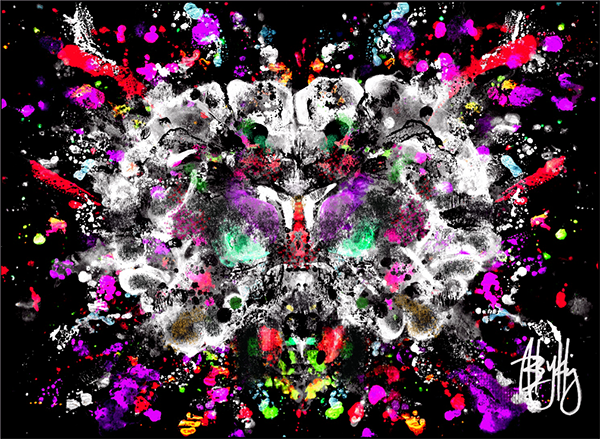 2016 Science As Art Winner: “Rorschach tried to interpret my fMRI slices, things got messy” by Abigail Hsiung, B.S.