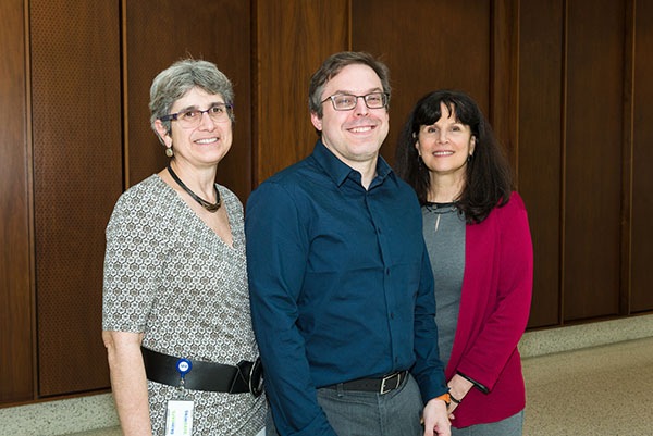 Janet Clark, Ph.D., 2017 NIMH IRP Julius Axelrod Memorial Fellows' Awardee, Vincent Costa, Ph.D., and Susan G. Amara, Ph.D.