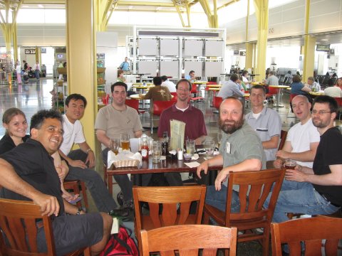 Members of FMRIF and SFIM about to fly out of DC Airport to attend OHBM 2007