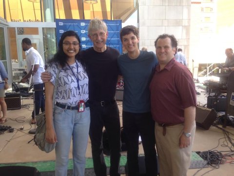 Members of SFIM posing with NIH Director Francis Collins