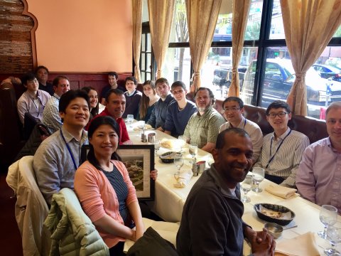SFIM Lab Group Photo 2017 - shot in downtown Bethesda restaurant