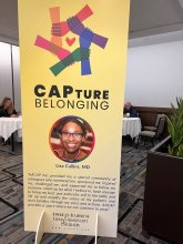Image of Dr. Lisa Cullins at AACAP as a facilitator of the “Capturing Belonging” initiative